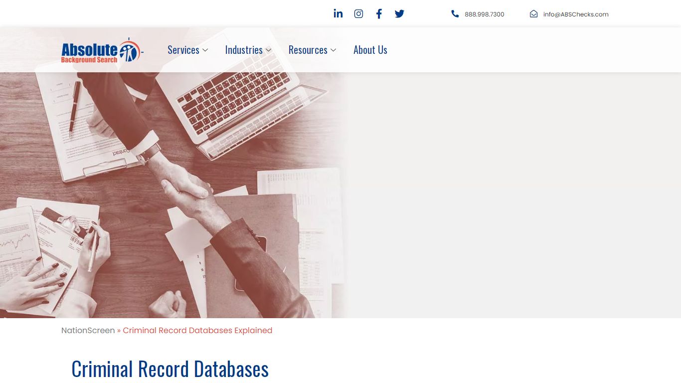 Criminal Record Databases Explained - Absolute Background Search